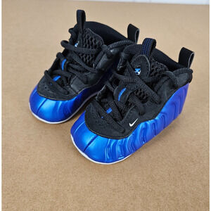 Nike Little Posite One Foamposite Crib Shoes Size 3C Blue 2024 FN4870-400 Baby